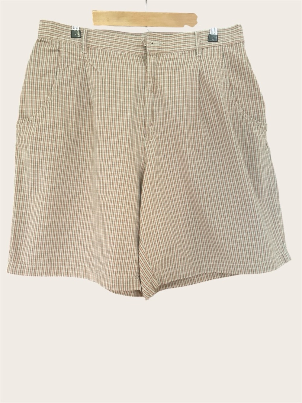 Vintage Liz Claiborne High Waist Bermuda Shorts | Cotton Check | Plus 18